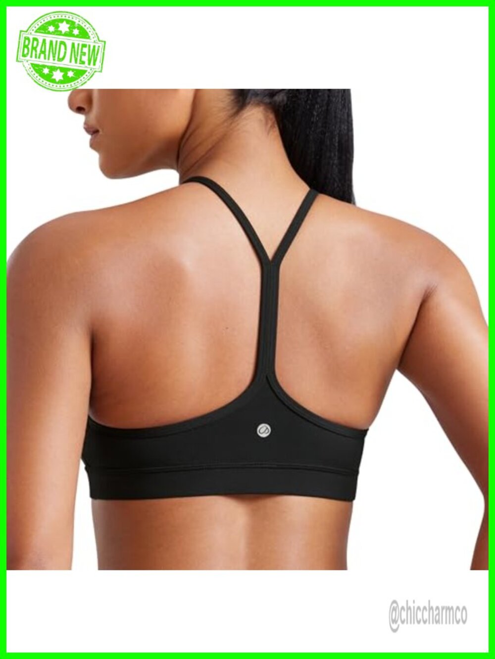 Butterluxe Y Back Sports Bra Soft Stretchy Racerback Yoga Low Impact